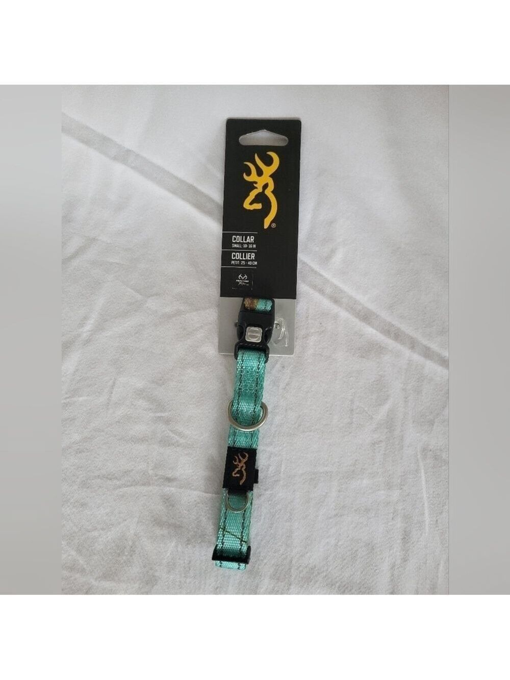 Browning Classic Webbing Collar Realtree Seaglass Small Teal, 10 to 16",…